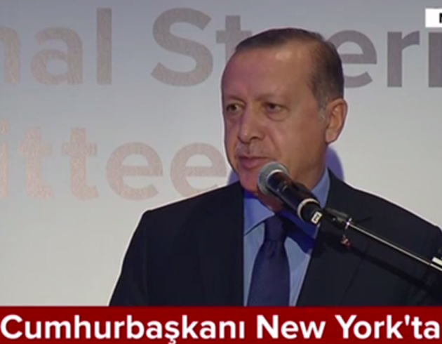 Cumhurbakan Erdoan New York'ta Mslman toplumun temsilcilerine hitap etti