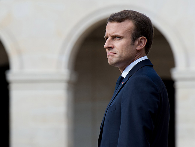 Fransa Cumhurbakan Macron senato seiminde umduunu bulamad