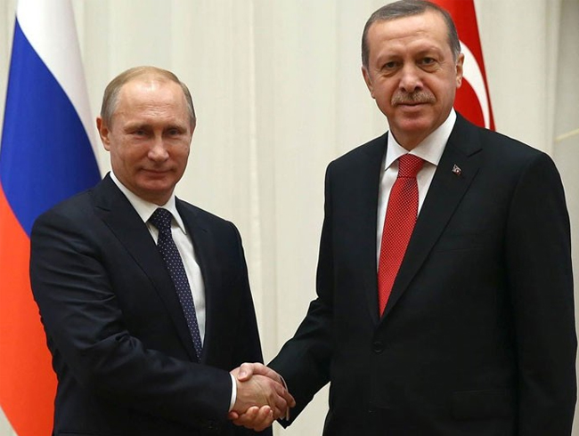 Cumhurbakan Erdoan, Putin'le grt