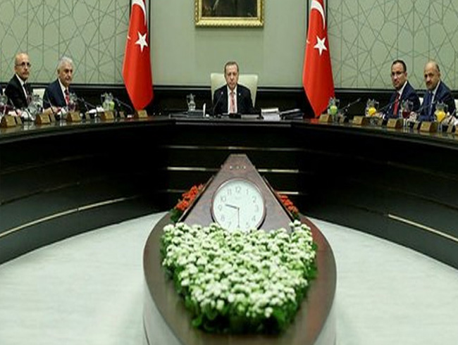 Cumhurbakan Erdoan bakanlndaki gvenlik zirvesi sona erdi