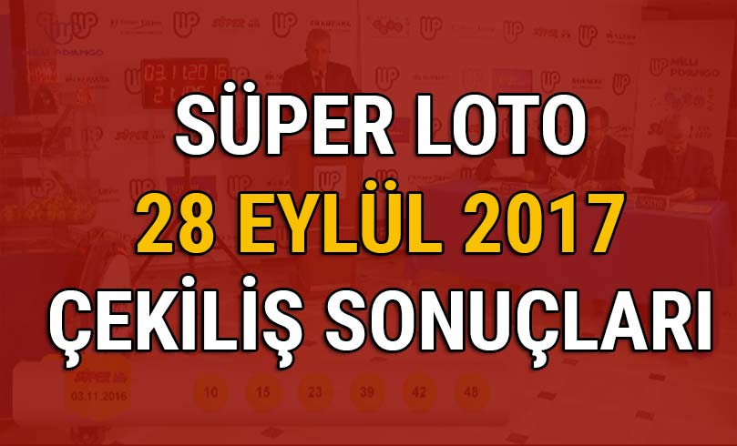 S�per Loto �ekili�i 28 Eyl�l �ekili� sonu�lar� a��kland�
