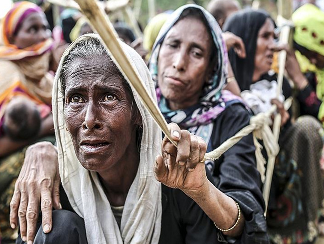 Banglade'e snan Arakanl Mslmanlarn says 500 bini geti