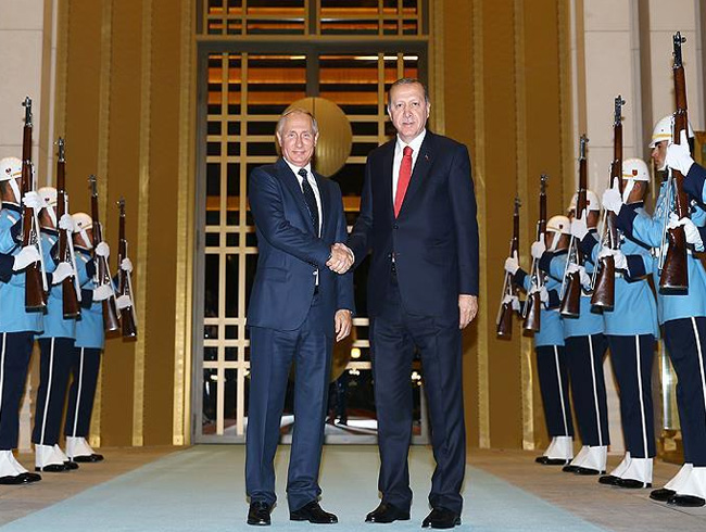 Cumhurbakan Erdoan - Rusya Federasyonu Devlet Bakan Putin grt