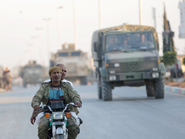 El Bab'daki askeri hareketlilik grntlendi