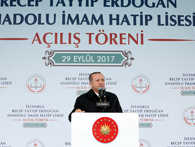 Cumhurbakan Erdoan: mam Hatiple ilgili ilk admlar tek partili CHP dneminde cenaze ykayclar yetitirilsin diye atld