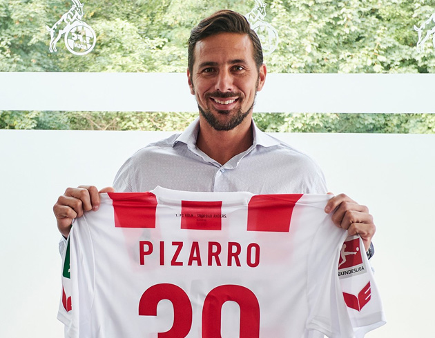 Bundesliga ekibi Kln, 38 yandaki golc Claudio Pizarro'yu transfer etti