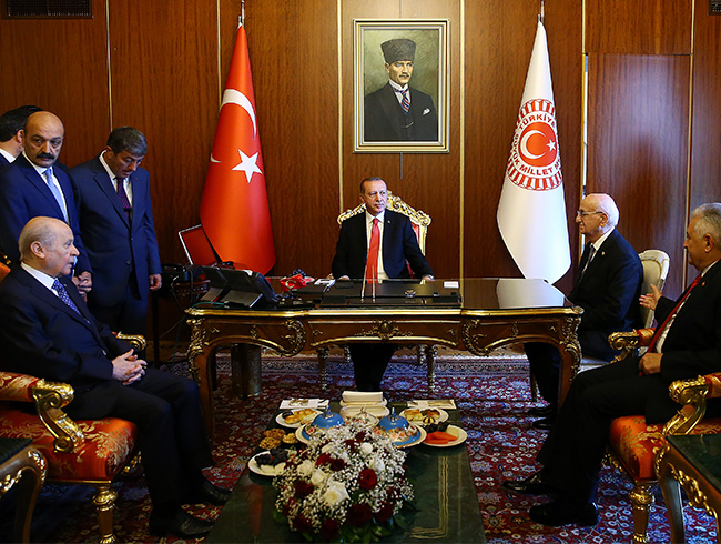 Cumhurbakan Erdoan'dan TBMM'de srpriz grme