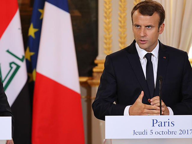 Macron: Irak'n toprak btnln destekliyoruz