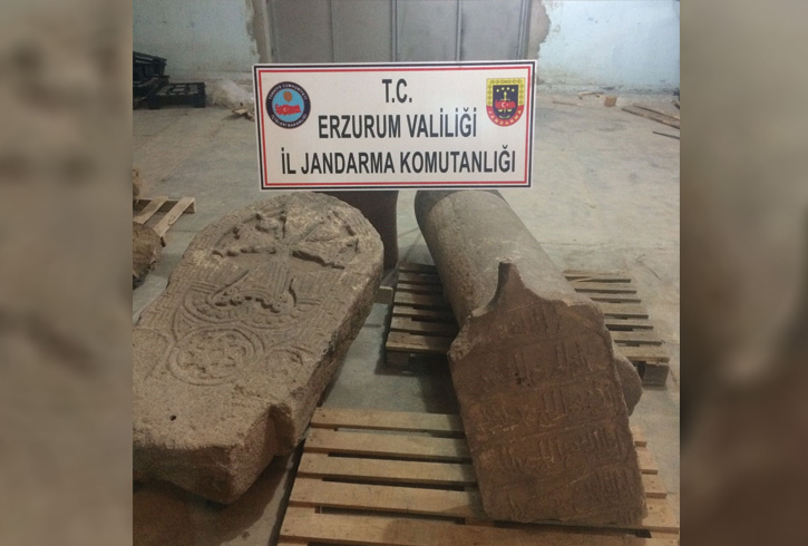 Erzurum'da tarihi eser operasyonu
