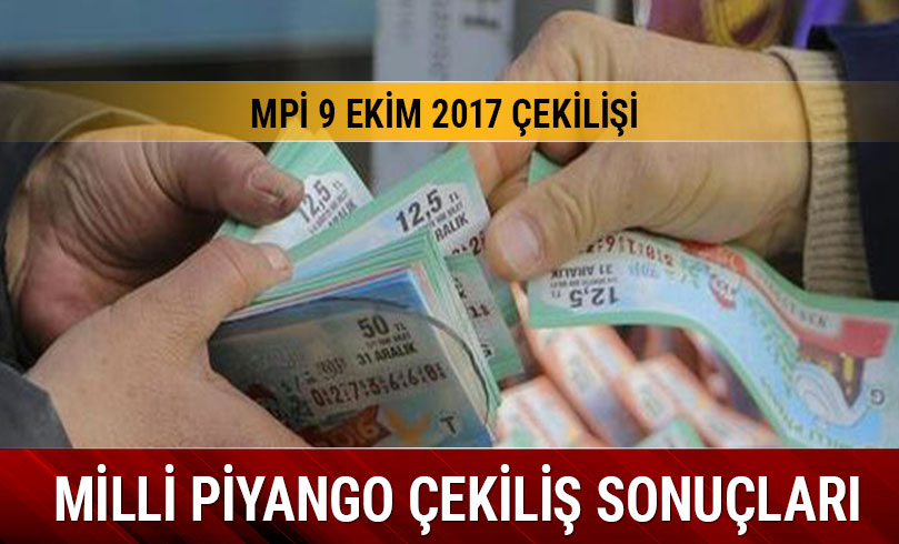 Milli Piyango ekili sonular akland 9 Ekim 2017