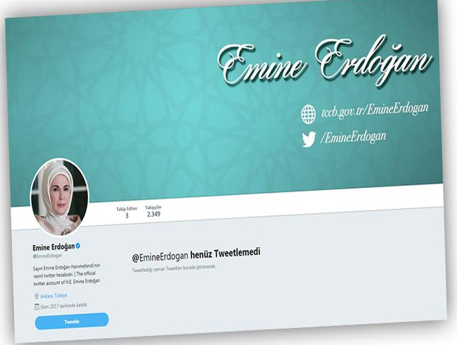 Emine Erdoan Twitter hesab at