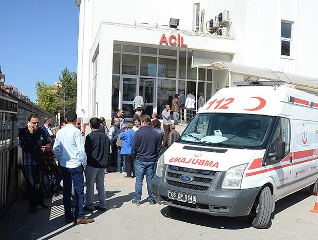 Ankara'da ehit olan polis hastalara zarar gelmemesi iin silah kullanmam