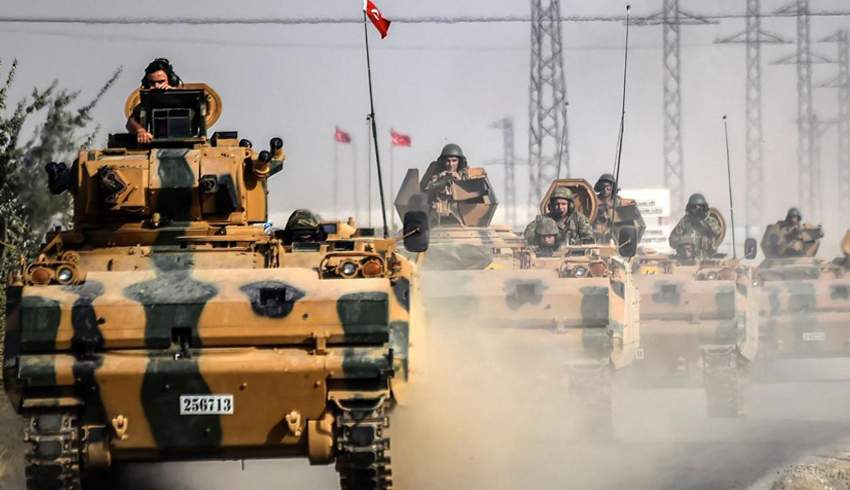 Trk ordusu dlibin gneyine iniyor