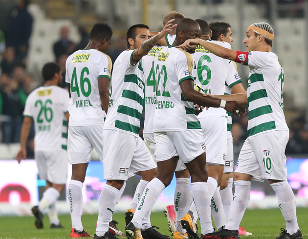 Sper Lig'in 8. haftasnn kapan manda Bursaspor evinde Osmanlspor'u 3-1 yendi