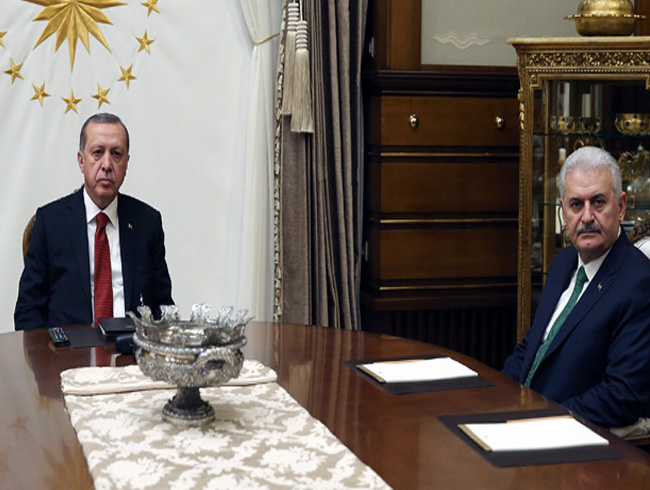Cumhurbakan Erdoan Babakan Yldrm' kabul etti