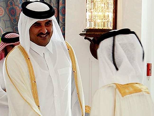 Katar Emiri, Kuveyt Dileri Bakan ile Krfez krizini grt