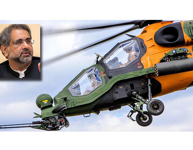 Pakistan Babakan Abbasi T129 ATAK helikopteri ile uacak