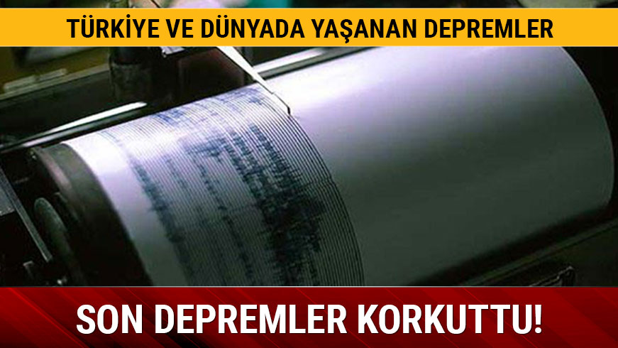 Ege Denizi ve Bodrum'da deprem oku Kandilli uyard