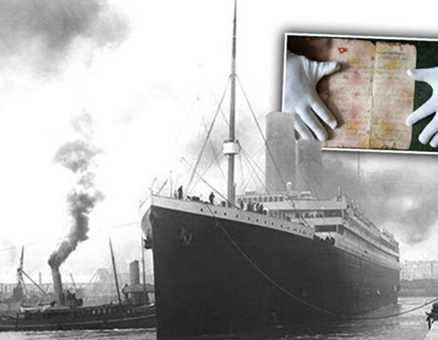 Titanic'te yazlan mektup satld