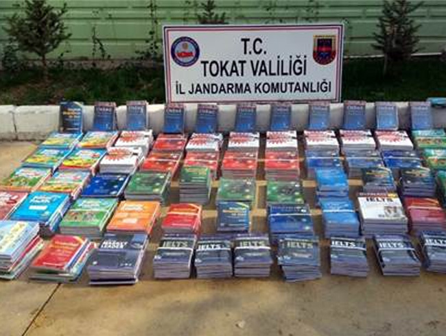 Tokat'ta 419 kaak kitap yakaland
