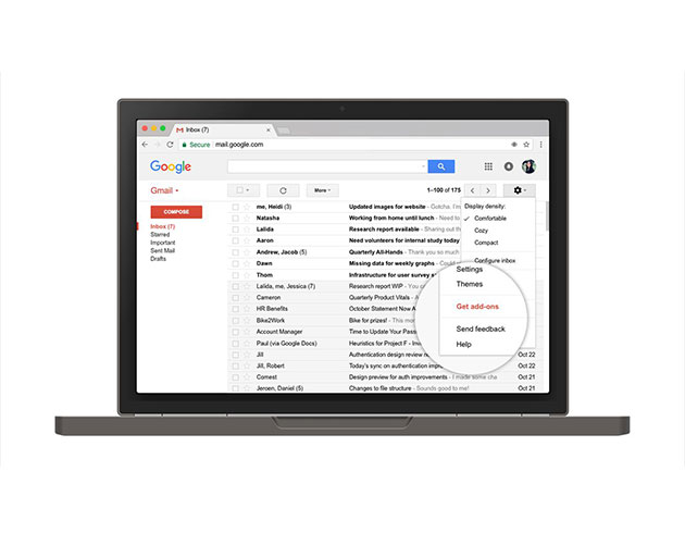 Gmail beklenen eklenti desteini sunmaya balad