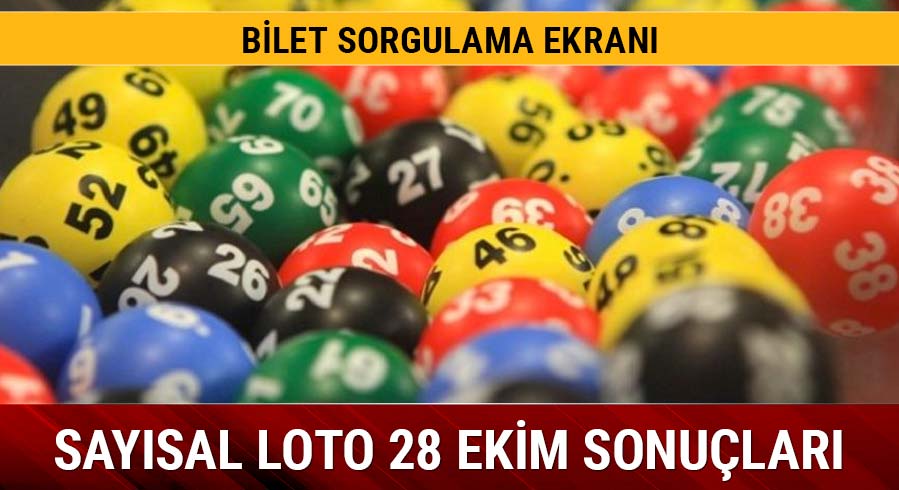 Saysal Loto 28 Ekim sonular