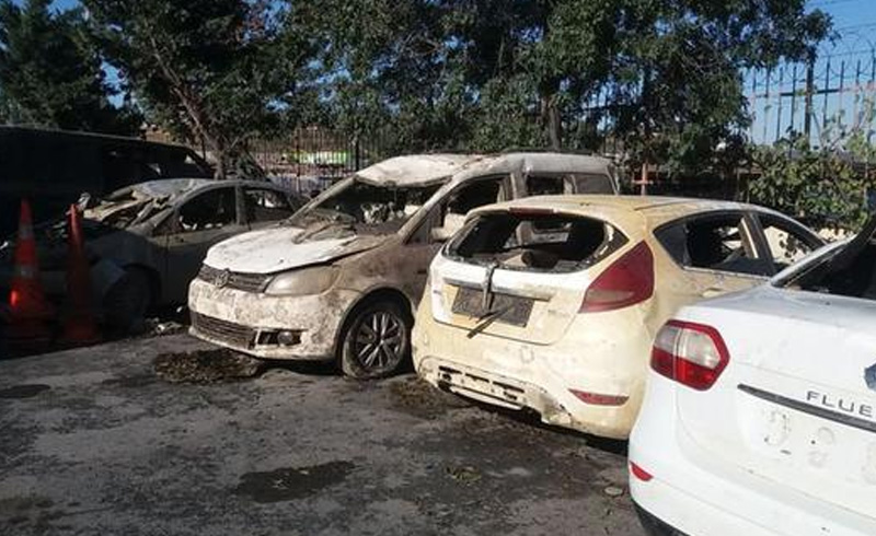 etenin saldrlarda kulland otomobiller barajdan kt