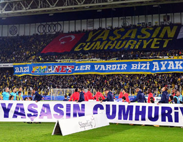 Fenerbahe'den Galatasaray'a koreografi gndermesi