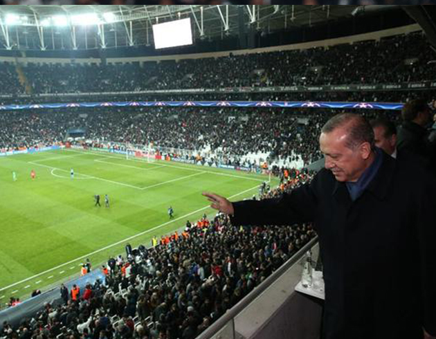 Cumhurbakan Erdoan'dan Beikta'a destek