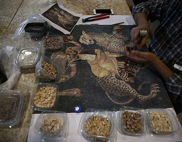Zeugma'dan etkilenenler mozaik kursuna