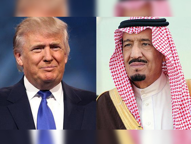 Trump ve Kral Selman telefonda grt