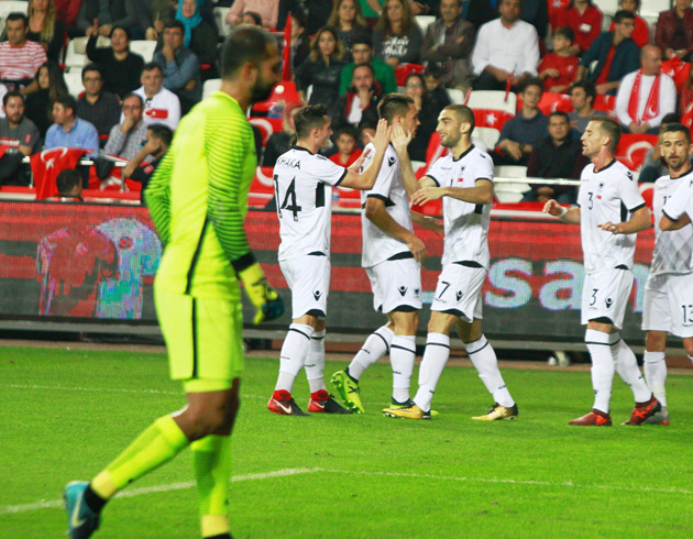 A Milli Futbol Takm, hazrlk manda Arnavutluk'a 3-2 malup oldu