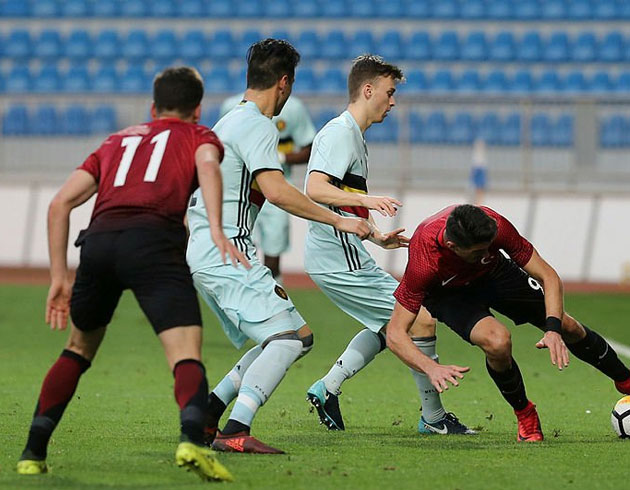 Trkiye U21 Milli Takm sahasnda Belika'ya 2-1 malup oldu