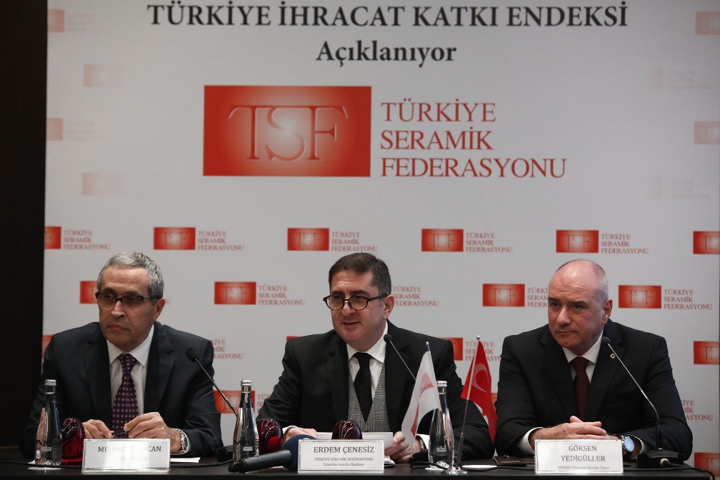 Seramik Federasyonu Trkiye'de bir ilke imza atarak,  ''Trkiye hracat Katk Endeksi''ni hazrlad