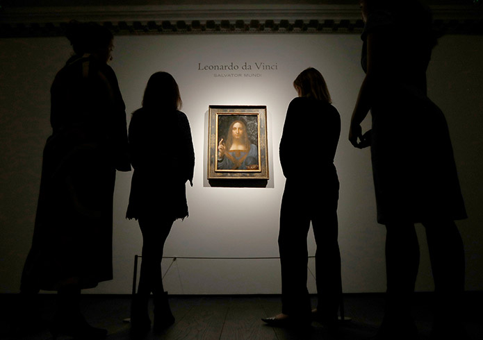 Leonardo da Vinci'nin 'Salvator Mundi' tablosu rekor fiyatla 450 milyon dolara satld