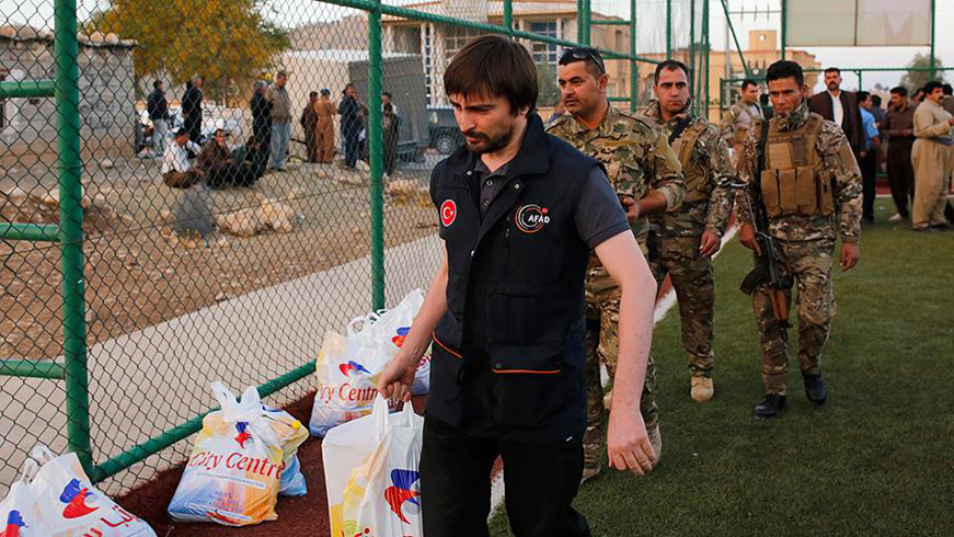 AFAD'dan Irakl depremzedelere yardm eli