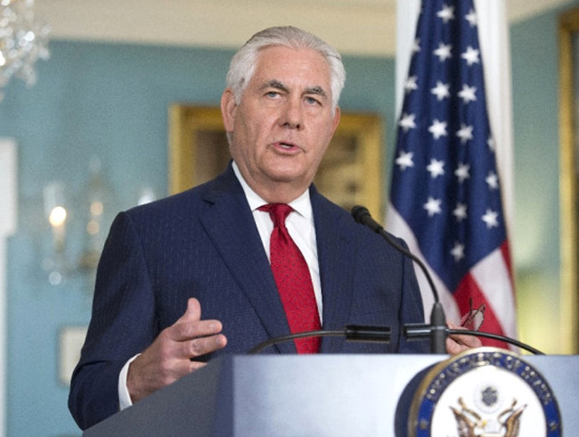 Tillerson'un, Washingtondaki Filistin temsilciliini askya alan onay uzatmayaca bildirildi 