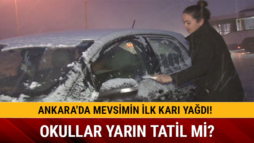 Ankara'da kar ya���� ba�lad� m�