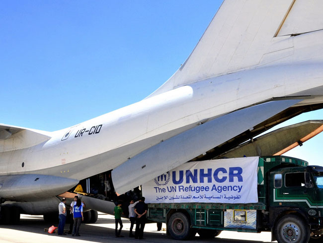 Yemen'deki Sana Uluslararas Havaliman'na BM ve ICRC'ye ait 4 uak ini yapt