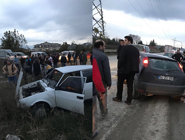 Sakarya�da trafik kazas�: 5 yaral�  