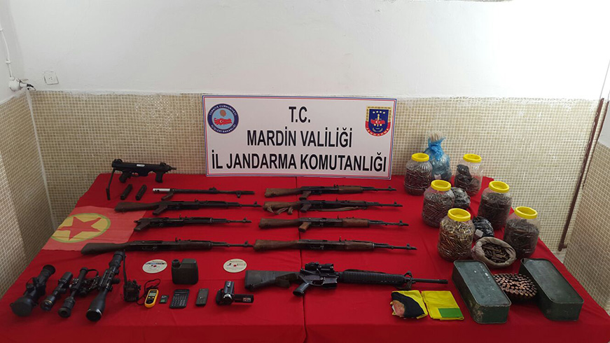 Nusaybin'de ter�r �rg�t�n�n cephanesi ele ge�irildi