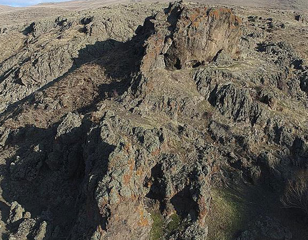 Erzurum'da antik yerle�im alan� bulundu
