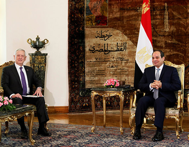 ABD Savunma Bakan� Mattis M�s�r'da 