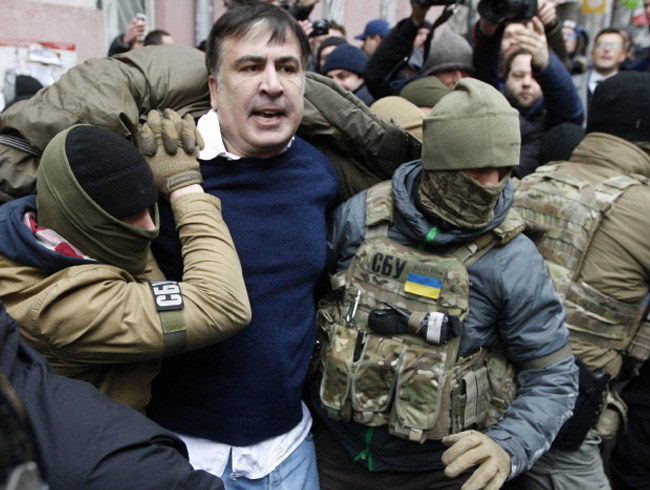  Ukrayna Gvenlik Servisi teslim olmas iin Saakashvili'ye 24 saat sre verdi