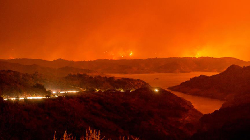 Kaliforniya'daki orman yangnnda yzlerce kii tahliye edildi