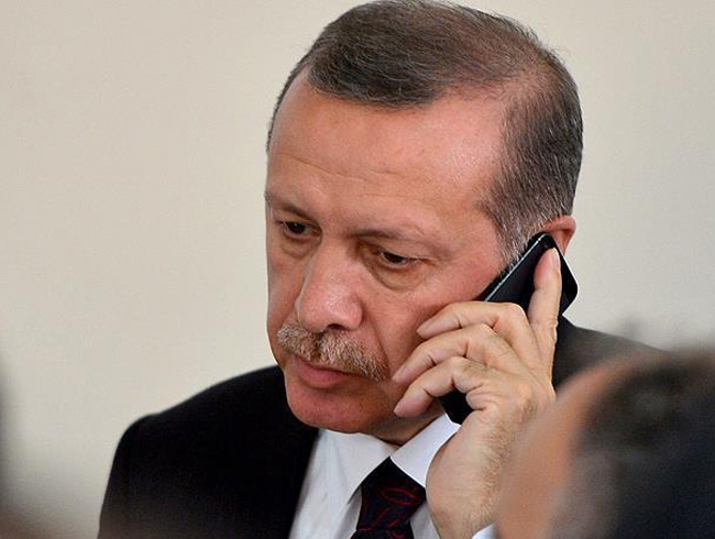 Cumhurbakan Erdoan, Kuds konusundaki son gelimelerle ilgili olarak balatt telefon diplomasisi erevesinde Suud Kral Selman  ve Katar Emiri eyh Temim bin Hamed Al Sani ile grt