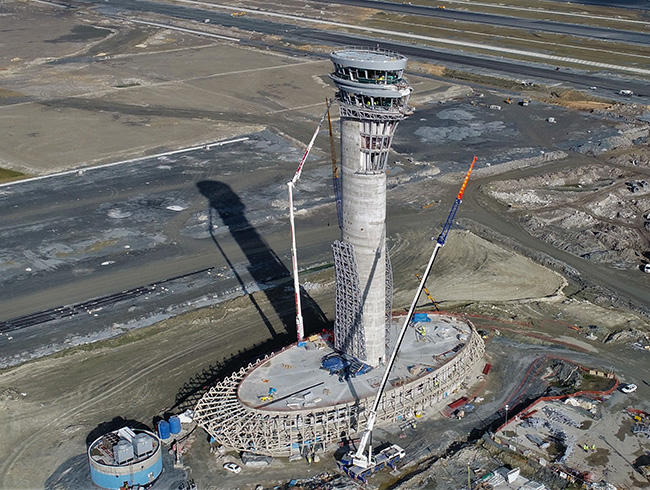 3. Havalimannn lale figrl kulesinin ykseklii 90 metreye ulat