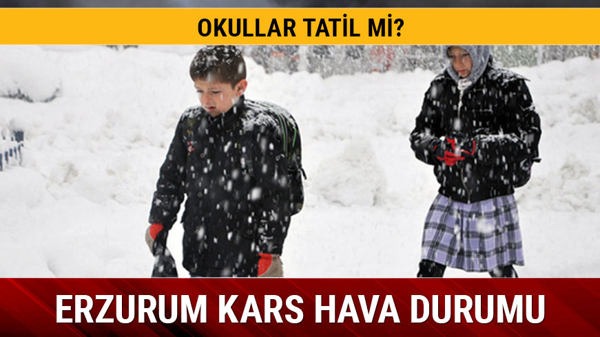 Erzurum Kars hava durumu 9 Aralk