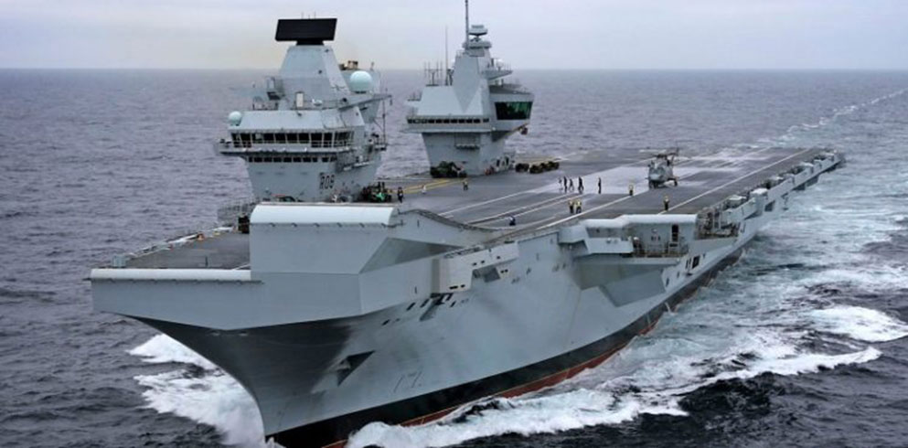 ngiliz Kraliyet Donanmasnn yeni uak gemisi HMS Queen Elizabeth hizmete girdi