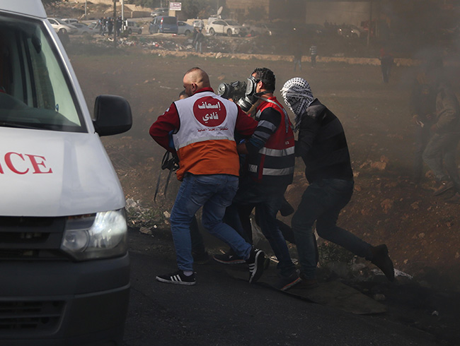 Bat eria'daki gsterilerde 36 Filistinli yaraland